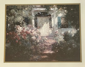 lot 63 image: Grave Doorway & Gardens Print by Abbott Fuller