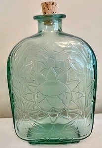 lot 50 image: Glamorous Glass Decor Bottles