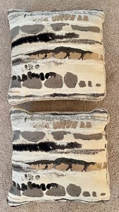 lot 35 image: Pair of Abstract Accent Pillows