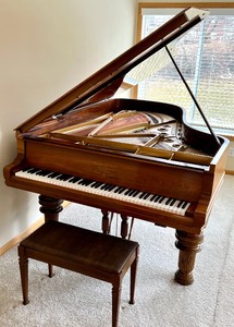 lot 1 image: 1885 7 Foot Steinway Grand Piano with Rosewood Case