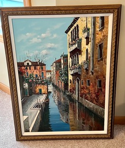 lot 3 image: Beautiful Framed Oil on Canvas