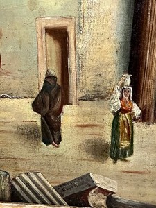 lot 6 image: Vintage Oil on Board Painting by J. Gibbons