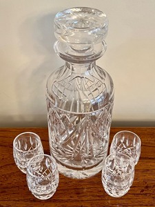 lot 80 image: Waterford Decanter and Shot Glasses