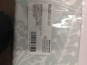 lot 8 image: LOT OF 2  NEW The Company Store Legends Hotel Stencil Damask Sky Blue Floral Oversized King Sateen Duvet Cover 50698R-K-SKY-BLUE