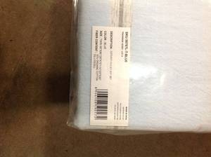 lot 11 image: The Company Store Cstudio Home Huxley Yarn-Dyed 3-Piece Blue 200-Thread Count Cotton Blend Twin XL Sheet Set (good condition) review all pictures