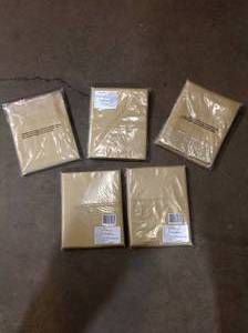 lot 17 image: Lot of 5 The Company Store Legends Luxury Solid Topaz Pilow Cases New review all pictures