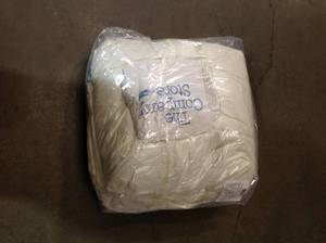 lot 19 image: The Company Store Legends Luxury Geneva Medium Warmth Ivory Queen Oversized Goose Down Comforter (good condition) review all pictures
