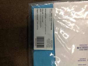lot 20 image: The Company Store Company Cotton Turquoise Percale Standard Sham (Lot contains 5) (good condition) review all pictures