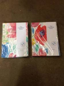 lot 23 image: The Company Store Company Cotton Blossom Percale 72 in. Floral Shower Curtain (Lot of 2) (good condition) review all pictures