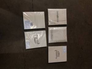 lot 29 image: Lot of 5 The Company Store Oxygen MicroCotton Ivory Solid 340-Thread Count Sateen King Pillowcase (Set of 2)