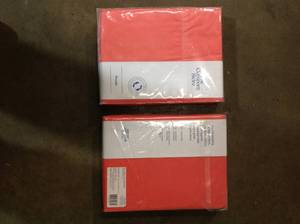 lot 38 image: Lot of 2 The Company Store Company Cotton 3-Piece Coral Reef 300-Thread Count Cotton Percale Twin XL Sheet Set (good condition) review all pictures