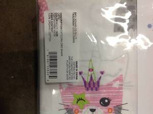 lot 40 image: Lot of 2 The Company Store Caticorn Company Essentials 72 in. Multicolored Shower Curtain (good condition) review all pictures