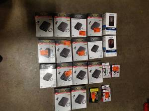 lot 44 image: Mixed Lot of Defiant Portable Safe Keyed & Schlage Century Matte Black Sense Smart Door Locks & Vector 120 Watt Power Inverter, 12V DC, 120V AC, Dual USB Charging Ports various conditions please review pictures