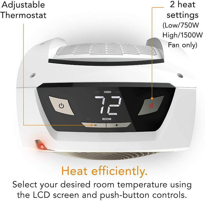 lot 138 image: Vornado AVH10 Vortex Heater with Auto Climate Control, 2 Heat Settings, Fan Only Option, Digital Display