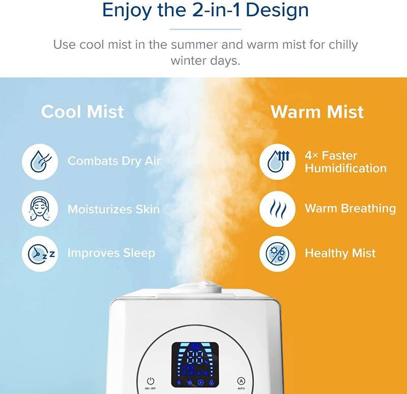 lot 35 image: Levoit Hybrid Ultrasonic Humidifier & Diffuser