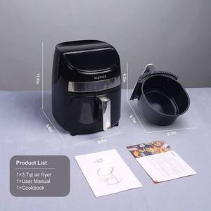lot 171 image: SCEFUCE 3.7QT Mini Air Fryer & Oilless Electric Hot Vortex Smart Digital freidora de aire,