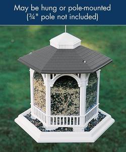 lot 72 image: Woodlink NA6262 Audubon Hopper Deluxe Gazebo Wild Bird Feeder