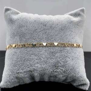 lot 26 image: Hearts Are Timeless Diamond Slinky Wave Link Layering Estate Bracelet in 14k Yellow Gold