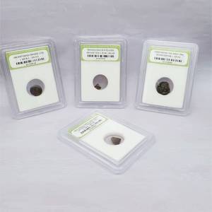 lot 57C image: Ancient Coin Lot Biblical Widows Mite Coin, Greek Bronze Coin, Constantine Roman Coin, Spanish Pirate Era Coin