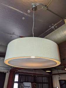 lot 167 image: Circular Hanging Light Fixture