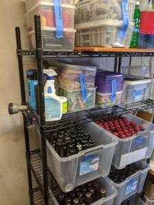 lot 42 image: Large Metal Storage Rack-Black