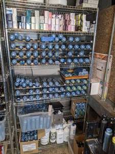 lot 39 image: Large Metal Storage Rack-Chrome