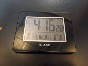 lot 180 image: Sharp Digital Clock