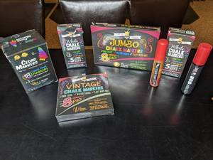 lot 183 image: Chalk Markers, Multiple Packs