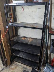 lot 87 image: Heavy-Duty 6-Shelf Utility Shelf in Black