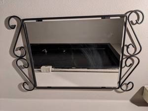 lot 175 image: Charming Mirror with Scroll Detailing