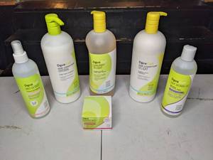 lot 154 image: New DevaCurl Haircare Products Mist-Er Right, One Conditioner Original, One Conditioner Delight, Low-Poo Delight, Light Defining Gel and Beautiful Mess