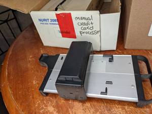 lot 188 image: Set of 2 Manual Credit Card Readers