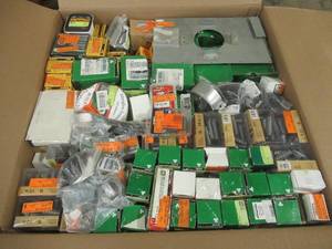 MIXED PALLET (Approximately 395  Pieces) OF FASTENERS, BUILDING MATERIALS, HOME IMPROVEMENT ITEMS AND MORE - GREAT FOR RESALE