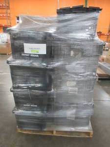MYSTERY PALLET OF RETIAL SHELF PULLS - LIKE NEW, OPEN BOX. (COULD BE A MIX OF TOOLS, OFFICE SUPPLIES, ODDS AND ENDS, HOME DECOR AND MORE