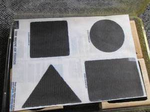 4 stampers square,triangle, rectang...
