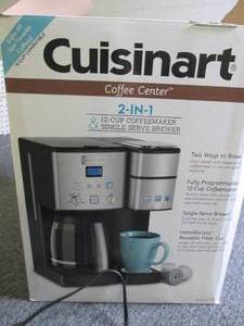 cuisnart coffee center small crack ...