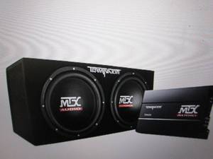 MTX terminator 1200 watt dual subwo...