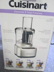 cuisinart elementa 8 food processor...
