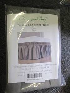 wrap around elastic bed skirt queen...