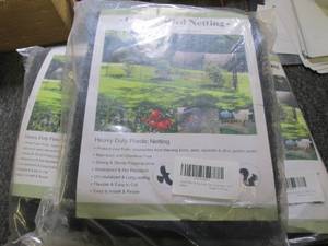 3 packages of garden netting 7 foot...