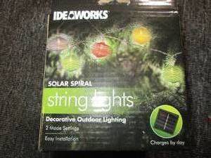 solar spiral string lights ...