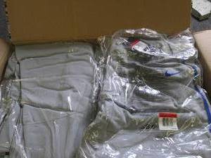 case of mens large nike grey with b...