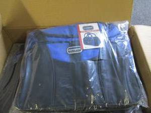 case of 12 eurogear sporttravel duffle bags blue and black