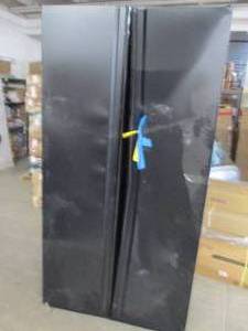 black husky cabinet 1 door is dente...