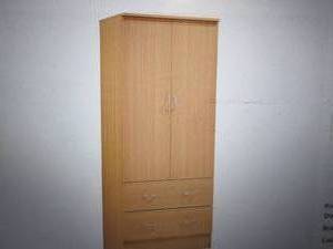 2 door wardrobe with two drawersand...