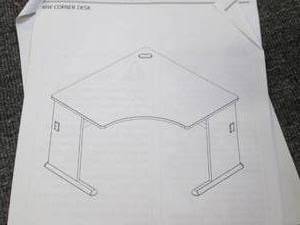 48W corner desk ...