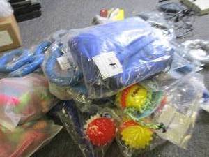 lot of new dog toys ...