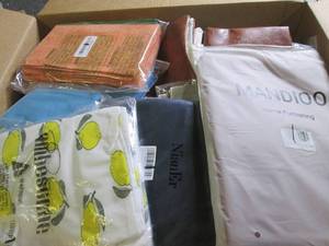 box of decorative pillow covers ...