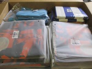 box of decorative pillow covers ...