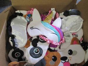 lot of various face masks ...